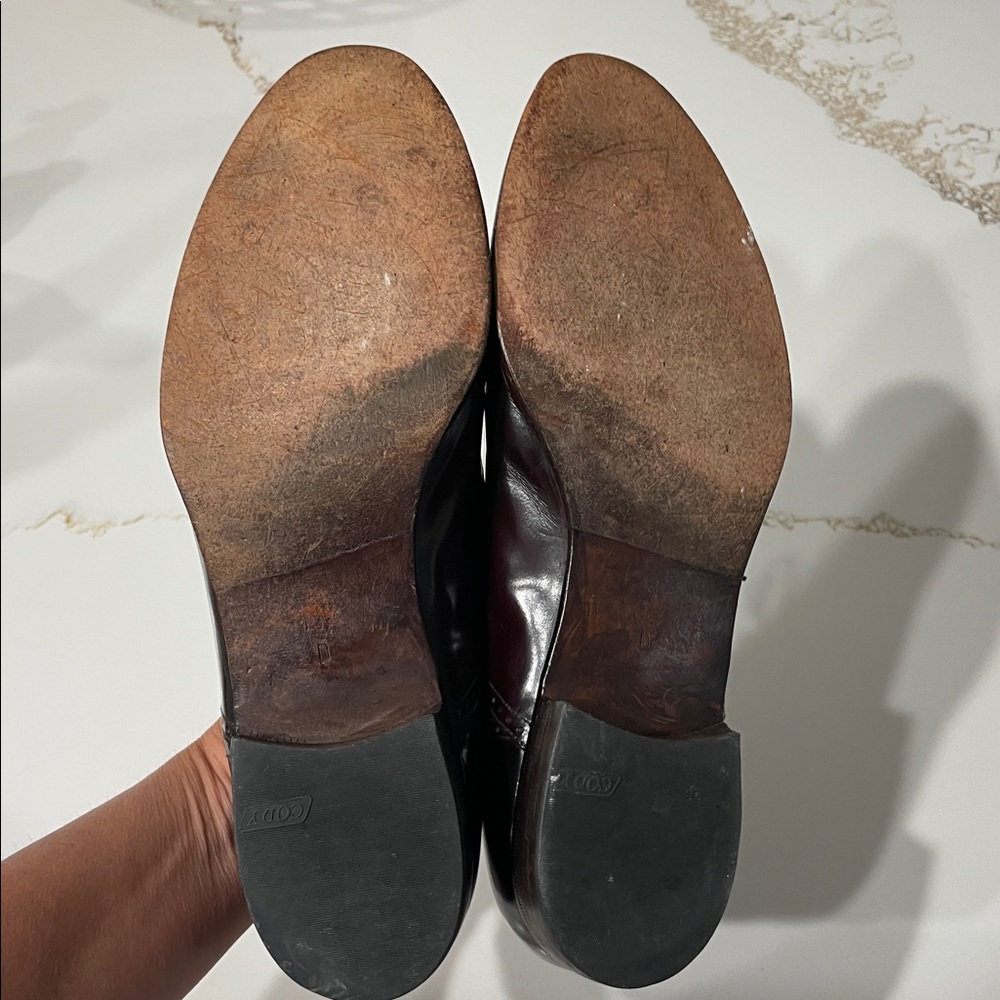 Bally Marconi Vintage Men's Dark Burgundy Captoe Oxfords | 10.5 - Picture 7 of 8